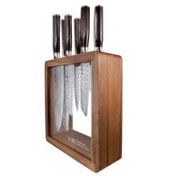 Cuisine::pro® Damashiro Emperor Mokuzai Knife Block 7Pc