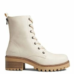 Blowfish women Leith Combat Boot in Cloud