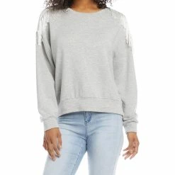 women Karen Kane Fringe Detail Sweatshirt