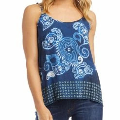 Karen Kane Womens Paisley Adjustable Straps Cami