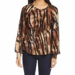 women Karen Kane Shirred Sleeve Pullover