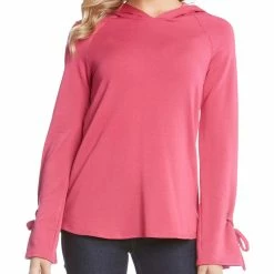 Karen Kane Womens Stretch Long Sleeveless Hoodie