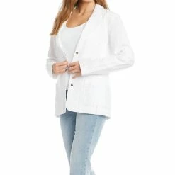 Karen Kane women Eyelet Blazer in Off White -Cheap Karen Kane Store 410b33d9c32445d998156bec7edab42e 1080x