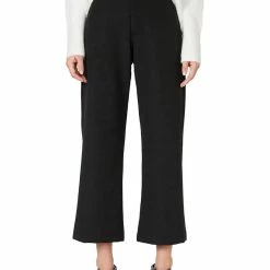 Karen Kane Womens Wide-Leg Solid Cropped Pants
