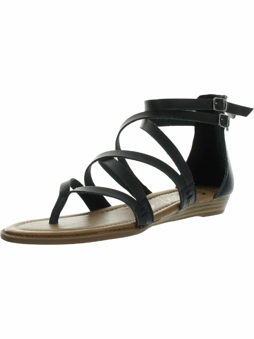 Blowfish Womens Faux Leather Gladiator Wedge Sandals 6 Blowfish Womens Faux Leather Gladiator Wedge Sandals - Image 4