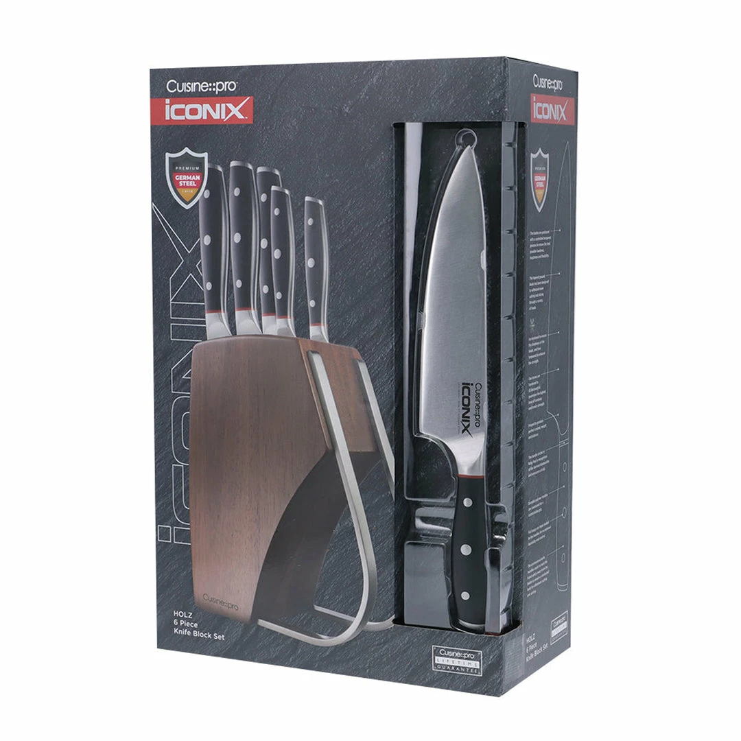 Cuisine::pro® Iconix Holz Knife Block 6Pc 7 Cuisine::pro® Iconix Holz Knife Block 6Pc - Image 5