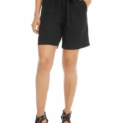 Karen Kane Womens Paperbag Waist Belted Casual Shorts