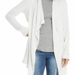 Karen Kane Womens Open Front Long Cardigan Sweater