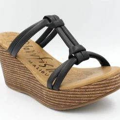 Blowfish women Purru Wedge in Black Mandala/Meteorite