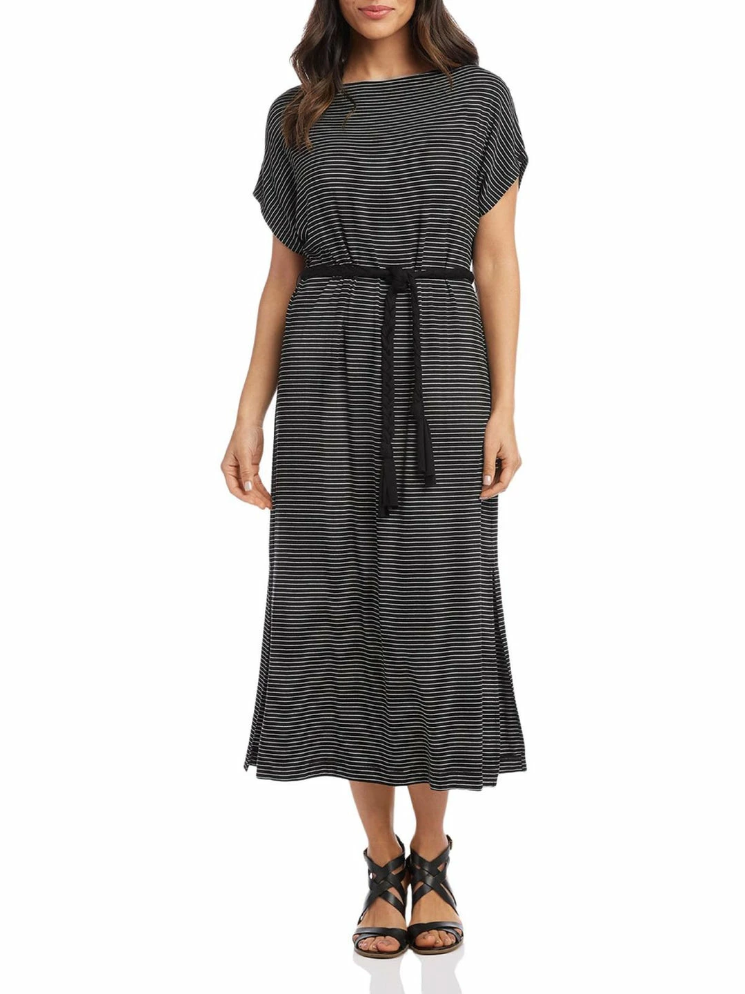 Karen Kane Womens Belt Casual Midi Dress 3 Karen Kane Womens Belt Casual Midi Dress