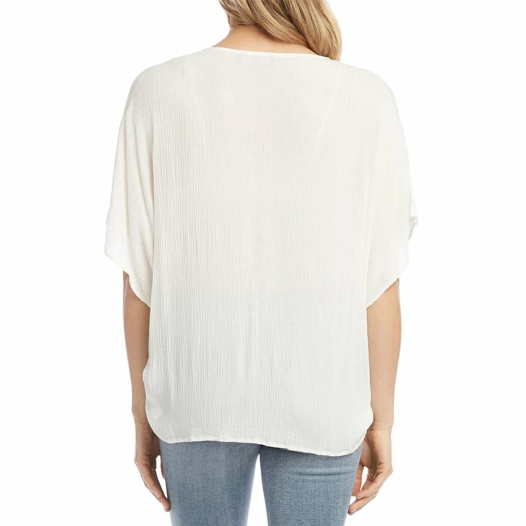 Karen Kane Rattan Womens Twist V-Neck Blouse 4 Karen Kane Rattan Womens Twist V-Neck Blouse - Image 2