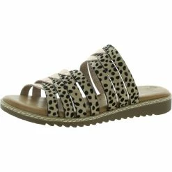 Blowfish Osaki Womens Strappy Metallic Slide Sandals