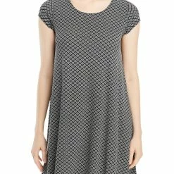 Karen Kane Maggie Womens Printed Knee Midi Dress