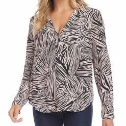 women Karen Kane Half Placket Shirt