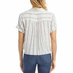 Karen Kane Womens Striped Tie Front Button-Down Top -Cheap Karen Kane Store dcf1a5eed668414ab3472acbd84f1984 1080x