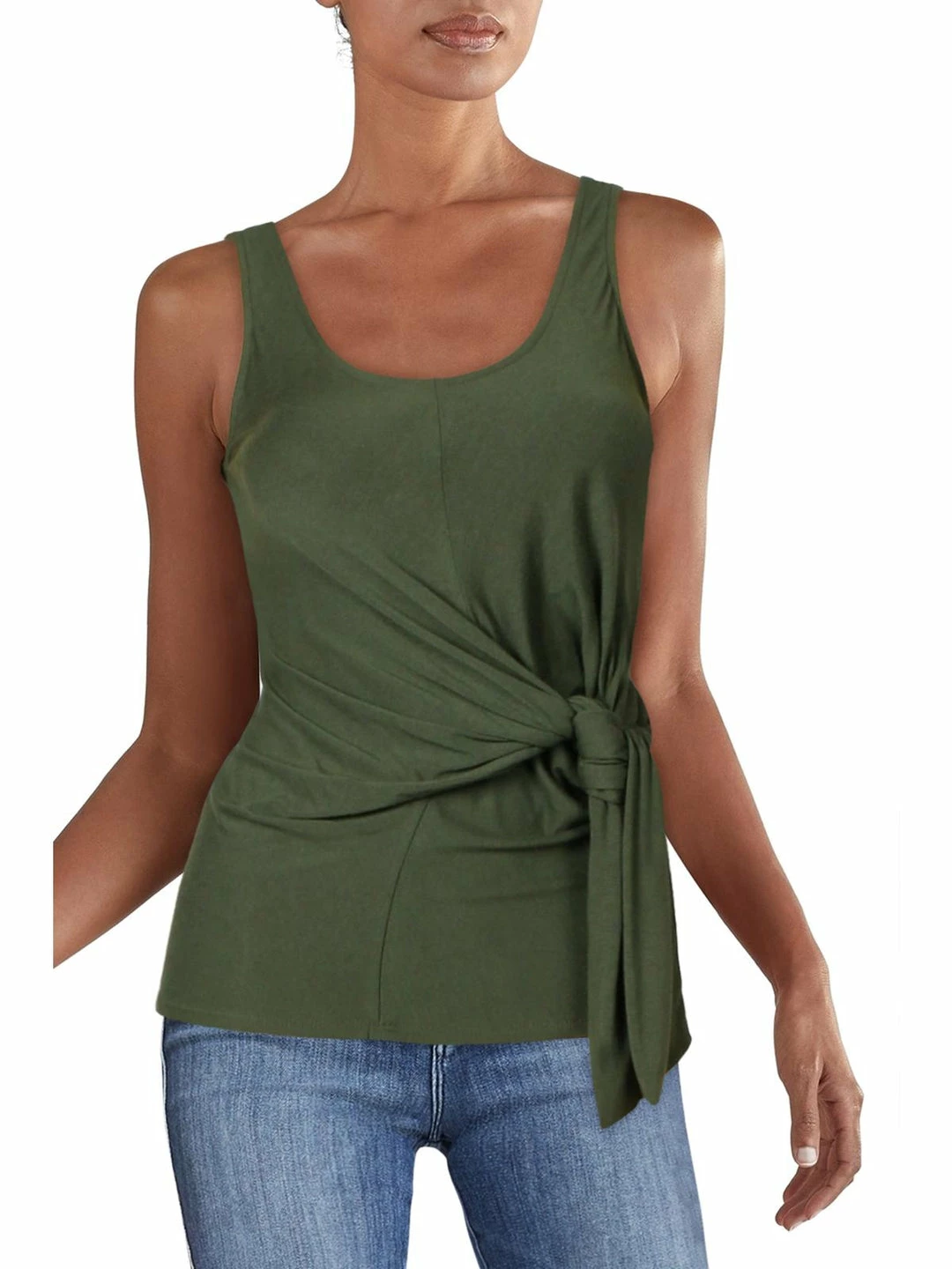 Karen Kane Casablanca Womens Side Tie Tank Top 6 Karen Kane Casablanca Womens Side Tie Tank Top - Image 4