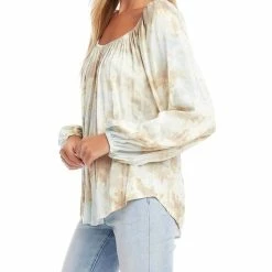 Karen Kane women Peasant Top In Tie-Dye -Cheap Karen Kane Store e422554ac86448ecb139c2b06b0dc52f 1080x
