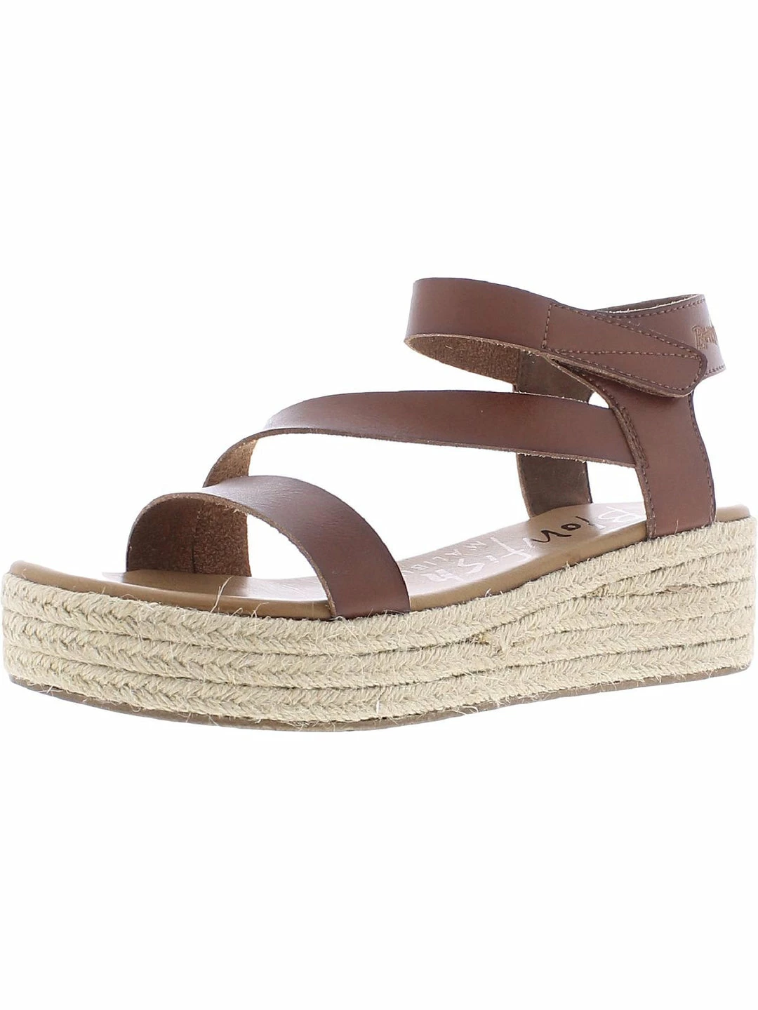 Blowfish Lover Rope Womens Vegan Leather Ankle Strap Wedge Sandals 3 Blowfish Lover Rope Womens Vegan Leather Ankle Strap Wedge Sandals