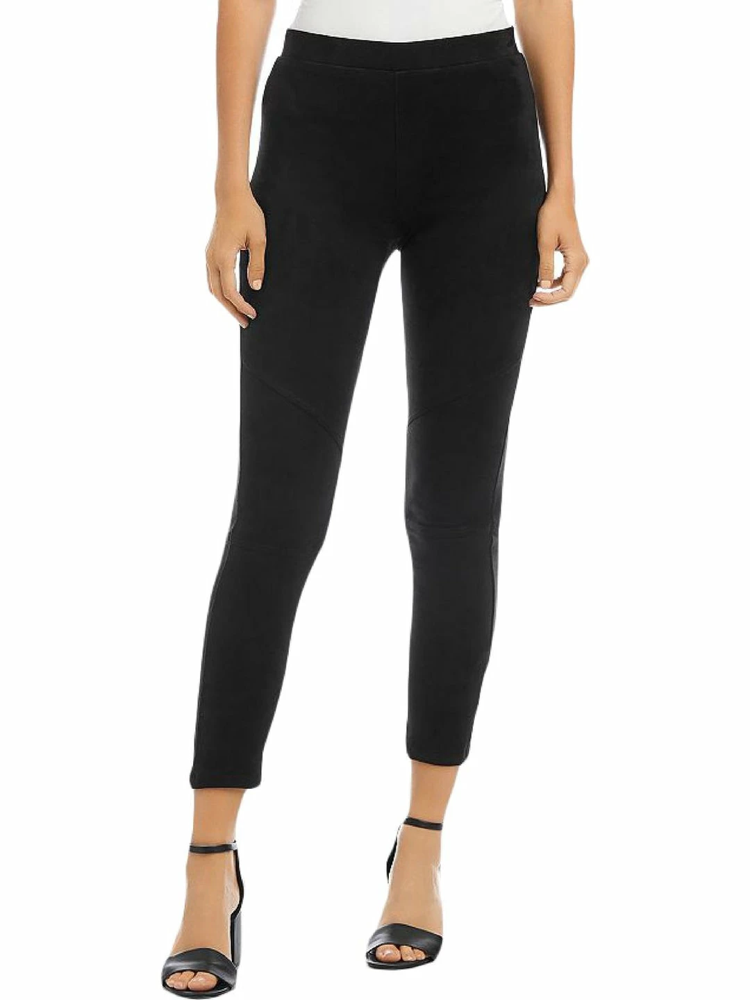 Karen Kane Womens Faux Suede Stretch Moto Pants 3 Karen Kane Womens Faux Suede Stretch Moto Pants