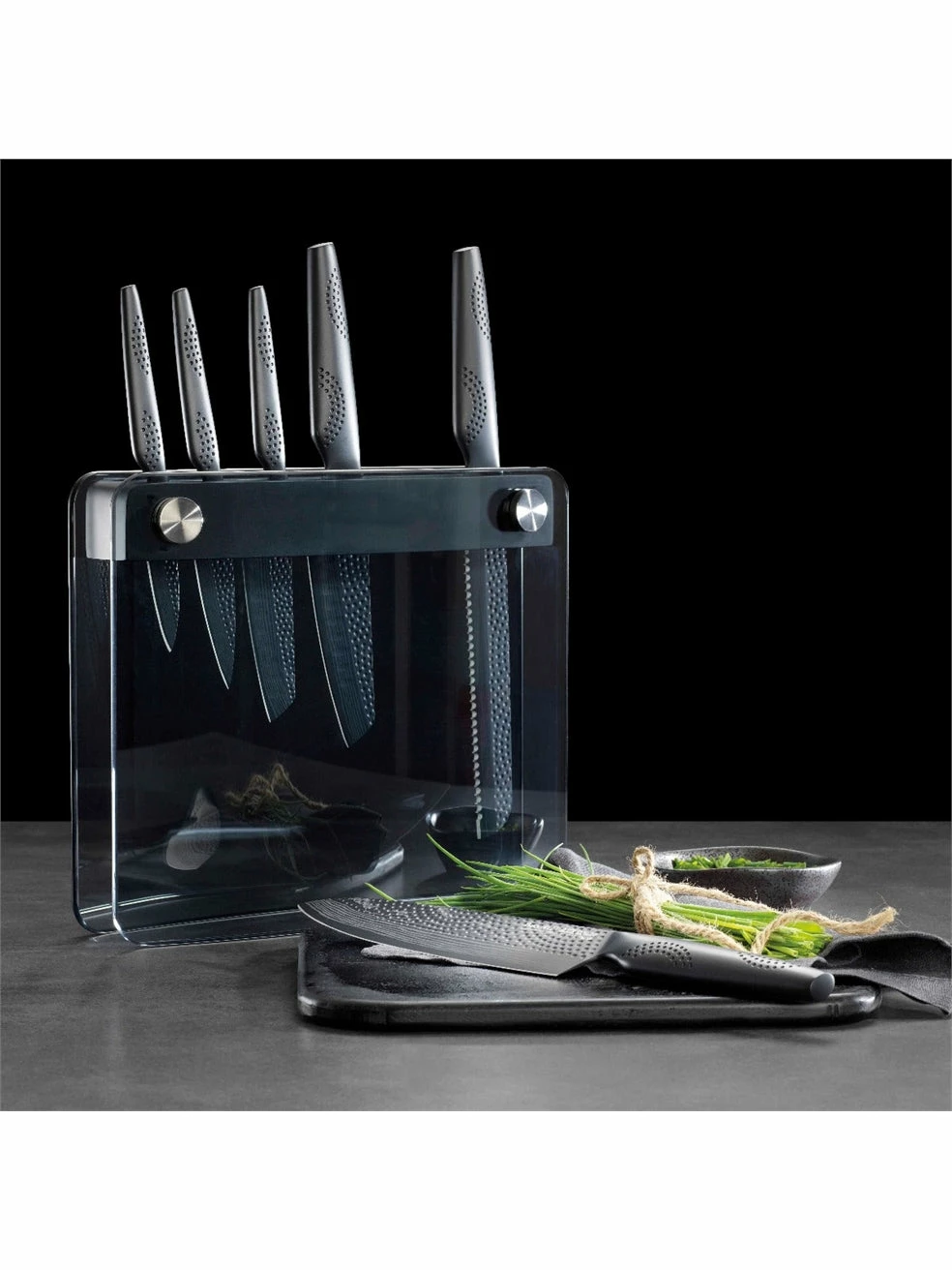 Cuisine::pro® Id3 Black Samurai Sakai Knife Block 7Pc 6 Cuisine::pro® Id3 Black Samurai Sakai Knife Block 7Pc - Image 4