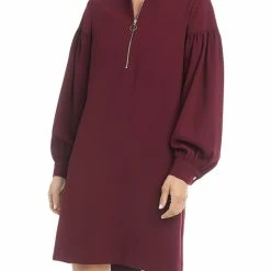 Karen Kane Womens Gathered Above Knee Shift Dress