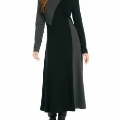 Karen Kane Womens Colorblock Long Maxi Dress